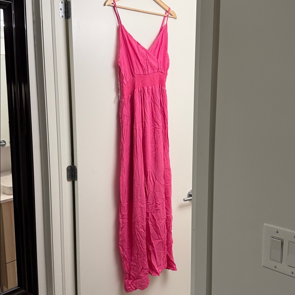 West Kei Pink Sundress Sleeveless Maxi